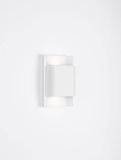 Nova Luce LED Außen-Wandleuchte Nocta 10W warmweiss 3000K IP54 salzwasserfest Weiß Aluminium 18x13cm 9030923