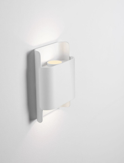 Nova Luce LED Außen-Wandleuchte Nocta 10W warmweiss 3000K IP54 salzwasserfest Weiß Aluminium 18x13cm 9030923