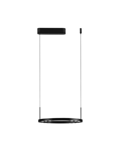 Nova Luce LED Pendelleuchte Lunette dimmbar 28W warmweiss 3000K Schwarz Aluminium Ø40cm 9030924