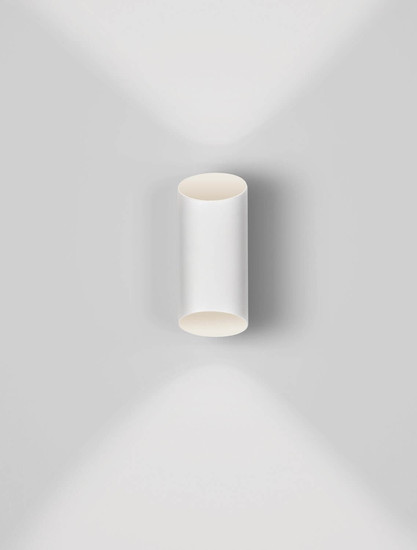 Nova Luce LED Außen-Wandleuchte Nocta 9W warmweiss 3000K IP54 salzwasserfest Weiß Aluminium 24x10cm 9030931