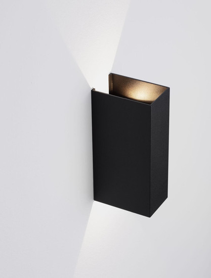 Nova Luce LED Außen-Wandleuchte Orion 4W warmweiss 3000K IP54 salzwasserfest Anthrazit Aluminium 16x8cm 9030934