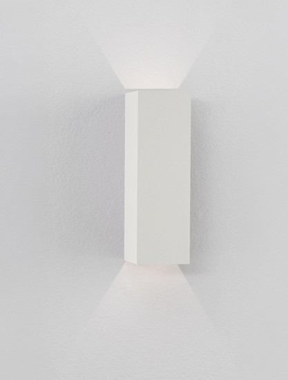 Nova Luce LED Außen-Wandleuchte Orion 4W warmweiss 3000K IP54 salzwasserfest Weiß Aluminium 16x8cm 9030936