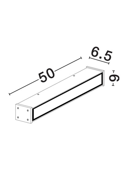 Nova Luce LED Außen-Deckenleuchte Nova 21W warmweiss 3000K IP65 salzwasserfest Anthrazit Aluminium 50x9cm 9030943
