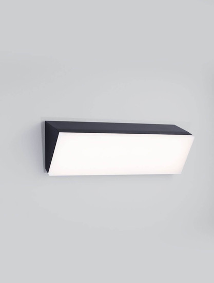 Nova Luce LED Außen-Wandleuchte Keen 41W warmweiss 3000K IP65 salzwasserfest Anthrazit Aluminium 60x18cm 9030946