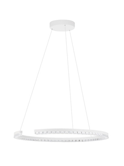 Nova Luce LED Pendelleuchte Greamy dimmbar 30W warmweiss 3000K Weiß Aluminium Ø65cm 9030953