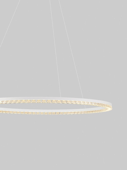 Nova Luce LED Pendelleuchte Greamy dimmbar 43W warmweiss 3000K Weiß Aluminium Ø85cm 9030957