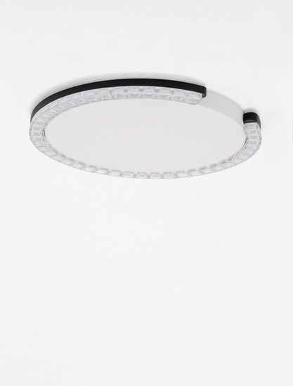 Nova Luce LED Deckenleuchte Greamy dimmbar 21W warmweiss 3000K Schwarz Aluminium Ø46cm 9030962