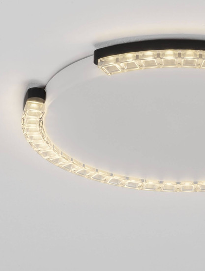 Nova Luce LED Deckenleuchte Greamy dimmbar 21W warmweiss 3000K Schwarz Aluminium Ø46cm 9030962