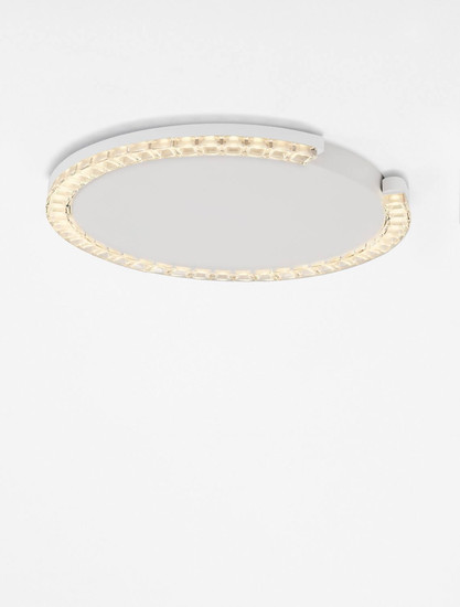Nova Luce LED Deckenleuchte Greamy dimmbar 21W warmweiss 3000K Weiß Aluminium Ø46cm 9030963