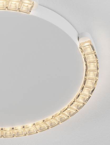 Nova Luce LED Deckenleuchte Greamy dimmbar 21W warmweiss 3000K Weiß Aluminium Ø46cm 9030963