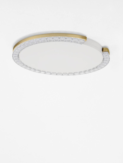Nova Luce LED Deckenleuchte Greamy dimmbar 21W warmweiss 3000K Gold Aluminium Ø46cm 9030964
