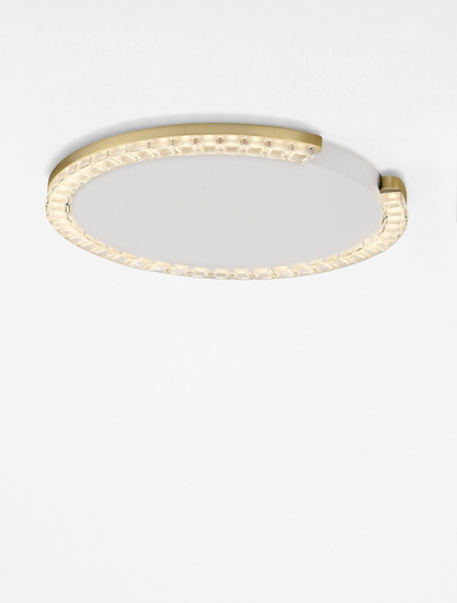 Nova Luce LED Deckenleuchte Greamy dimmbar 21W warmweiss 3000K Gold Aluminium Ø46cm 9030964