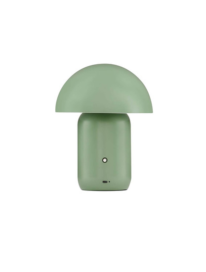 Nova Luce LED Akku-Tischleuchte Pois dimmbar 2W warmweiss 3000K Grün Stahl Ø20cm 9050173