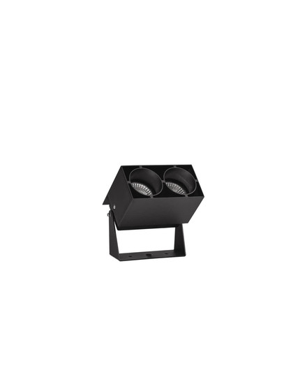 Nova Luce LED Akzentleuchte Ander schwenkbar 10W CCT warm-/neutralweiss 3000/4000/5000K IP65 Schwarz Aluminium 16,5x13,5cm 9050702