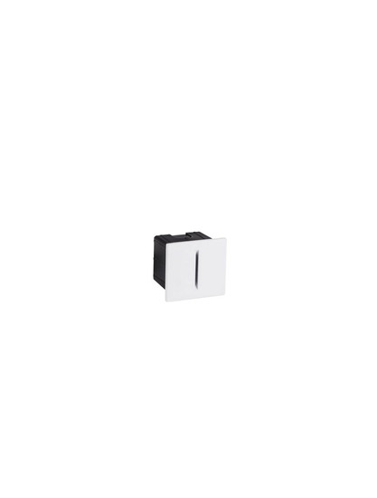 Nova Luce LED Wandeinbauleuchte Aizen 3W warmweiss 3000K IP65 Weiß Aluminium 7x6,5cm 9050709