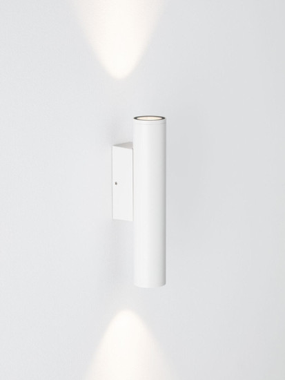 Nova Luce LED Außen-Wandleuchte Torrin 6W warmweiss 3000K IP65 salzwasserfest Weiß Aluminium Ø4,5cm 9050722