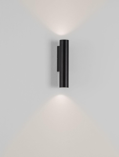 Nova Luce LED Außen-Wandleuchte Torrin 6W warmweiss 2700K IP65 salzwasserfest Anthrazit Aluminium Ø4,5cm 9050725