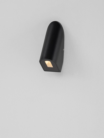 Nova Luce LED Außen-Wandleuchte Soren 3W warmweiss 3000K IP65 Schwarz Aluminium 10x6cm 9050726