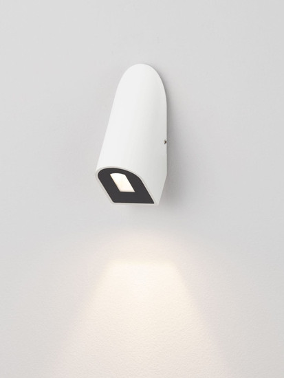 Nova Luce LED Außen-Wandleuchte Soren 3W warmweiss 3000K IP65 Weiß Aluminium 10x6cm 9050727