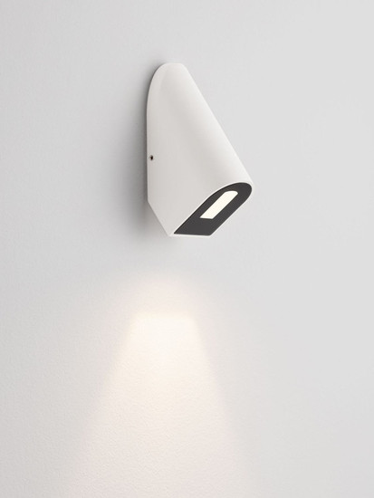 Nova Luce LED Außen-Wandleuchte Soren 3W warmweiss 3000K IP65 Weiß Aluminium 10x6cm 9050727