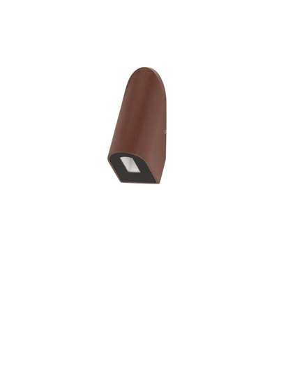 Nova Luce LED Außen-Wandleuchte Soren 3W warmweiss 3000K IP65 Cortenstahl Aluminium 10x6cm 9050728