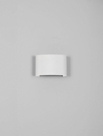 Nova Luce LED Außen-Wandleuchte Duomo 5W warmweiss 3000K IP54 Weiß Aluminium 12x8cm 9050730