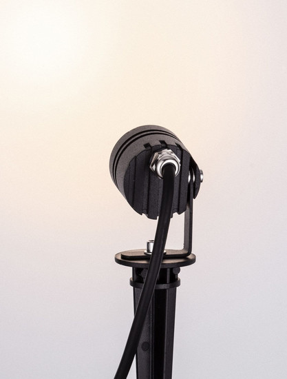 Nova Luce LED Akzentleuchte Sento schwenkbar 3W warmweiss 2700K IP65 salzwasserfest Schwarz Aluminium Ø3,5cm 9050732