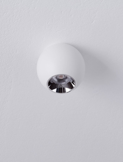 Nova Luce LED Deckenleuchte Nano 13W warmweiss 3000K Weiß Aluminium Ø8,5cm 9052028