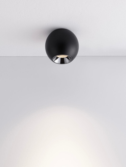 Nova Luce LED Deckenleuchte Nano 13W warmweiss 3000K Schwarz Aluminium Ø8,5cm 9052029