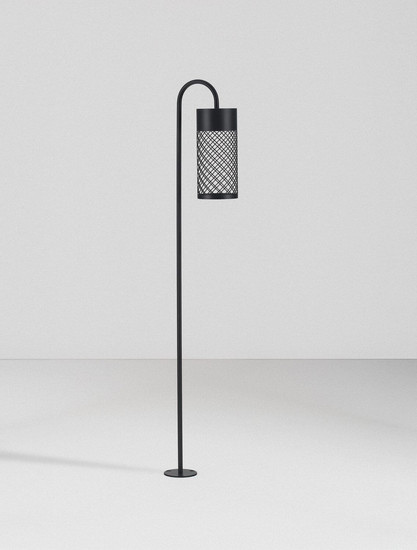 Nova Luce LED Wegeleuchte Motley 9W warmweiss 3000K IP65 salzwasserfest Schwarz Aluminium 100cm 9060230