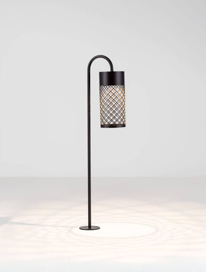 Nova Luce LED Wegeleuchte Motley 9W warmweiss 3000K IP65 salzwasserfest Schwarz Aluminium 70cm 9060232