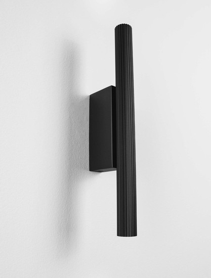 Nova Luce LED Wandleuchte Paron 8W warmweiss 3000K Schwarz Aluminium 30x7cm 9060234