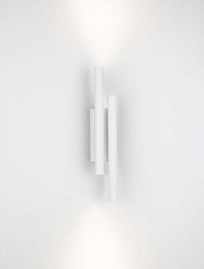 Nova Luce LED Wandleuchte Paron 15W warmweiss 3000K Weiß Aluminium 38x7cm 9060238