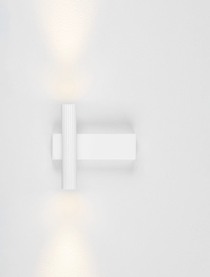 Nova Luce LED Wandleuchte Paron 6W warmweiss 3000K Weiß Aluminium 15x15cm 9060241