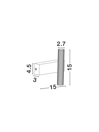 Nova Luce LED Wandleuchte Paron 6W warmweiss 3000K Schwarz Gold Aluminium 15x15cm 9060242