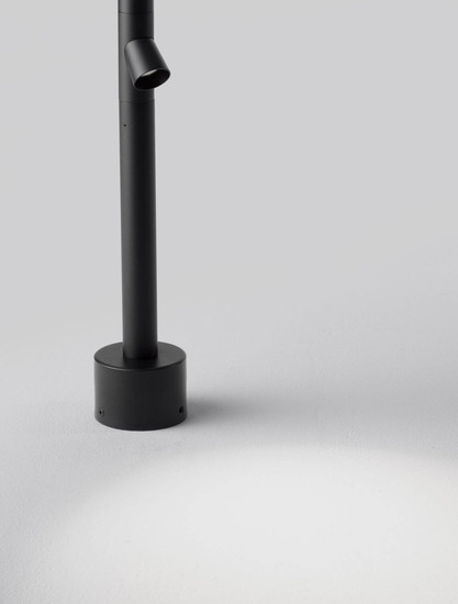 Nova Luce LED Wegeleuchte Lord drehbar 8W warmweiss 3000K IP65 salzwasserfest Schwarz Aluminium 90cm 9060248