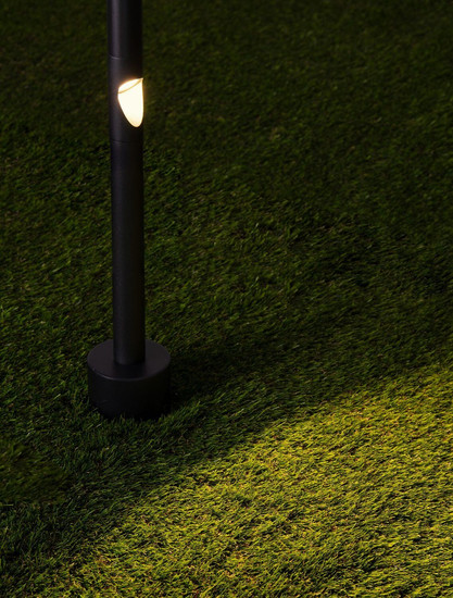 Nova Luce LED Wegeleuchte Luxor drehbar 8W warmweiss 3000K IP65 salzwasserfest Schwarz Aluminium 90cm 9060250