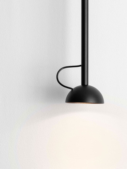 Nova Luce LED Pendelleuchte Ola schwenkbar 4W warmweiss 3000K Schwarz Aluminium Ø8cm 9060251