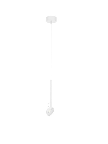 Nova Luce LED Pendelleuchte Ola schwenkbar 4W warmweiss 3000K Weiß Aluminium Ø8cm 9060252