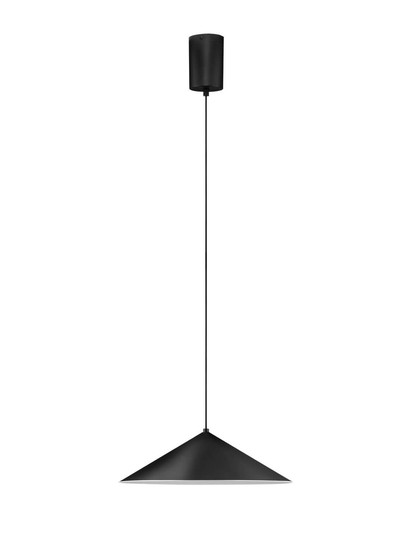 Nova Luce LED Pendelleuchte Lui 12W warmweiss 3000K Schwarz Stahl Aluminium Ø40cm 9060253