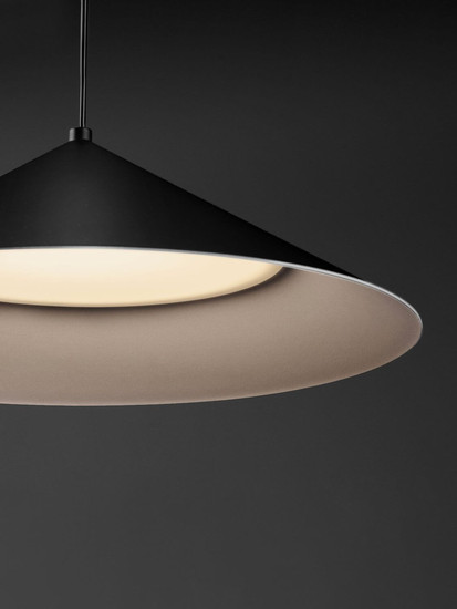 Nova Luce LED Pendelleuchte Lui 12W warmweiss 3000K Schwarz Stahl Aluminium Ø40cm 9060253