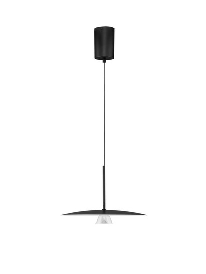 Nova Luce LED Pendelleuchte Lopo 8W warmweiss 3000K Schwarz Stahl Aluminium Ø35cm 9060254