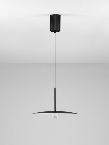 Nova Luce LED Pendelleuchte Lopo 8W warmweiss 3000K Schwarz Stahl Aluminium Ø35cm 9060254