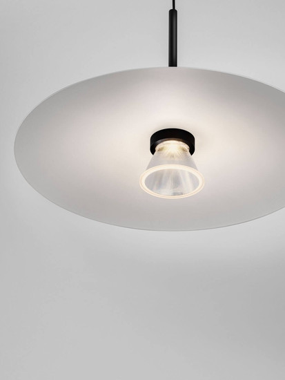 Nova Luce LED Pendelleuchte Lopo 8W warmweiss 3000K Schwarz Stahl Aluminium Ø35cm 9060254