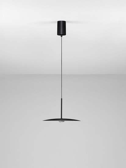 Nova Luce LED Pendelleuchte Mira 8W warmweiss 3000K Schwarz Stahl Aluminium Ø35cm 9060255