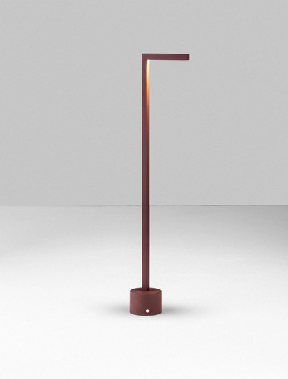 Nova Luce LED Wegeleuchte Pipe 4W warmweiss 3000K IP65 salzwasserfest Cortenstahl Aluminium 65cm 9060264