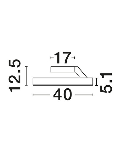 Nova Luce LED Deckenleuchte Bianco dimmbar 28W CCT warm-/neutralweiss 2700/3000/4000K Schwarz Aluminium Ø40cm 9060283