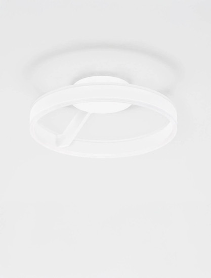 Nova Luce LED Deckenleuchte Bianco dimmbar 28W CCT warm-/neutralweiss 2700/3000/4000K Weiß Aluminium Ø40cm 9060284