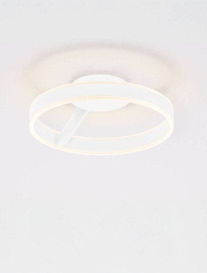 Nova Luce LED Deckenleuchte Bianco dimmbar 28W CCT warm-/neutralweiss 2700/3000/4000K Weiß Aluminium Ø40cm 9060284