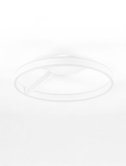 Nova Luce LED Deckenleuchte Bianco dimmbar 40W CCT warm-/neutralweiss 2700/3000/4000K Weiß Aluminium Ø60cm 9060286